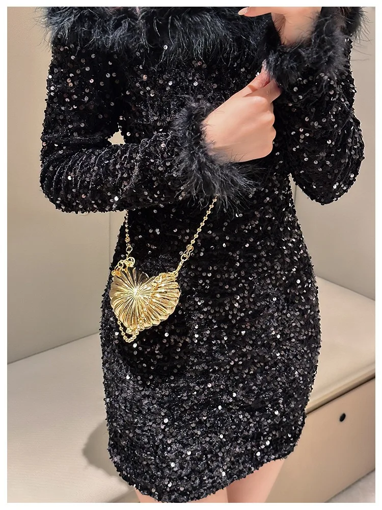 2025 Mini Damen Acryl Abendtasche Designer Luxus Gold Silber Handtaschen Geldbörse für Hochzeit Party Kette Umhängetasche Umhängetasche – Detail 10