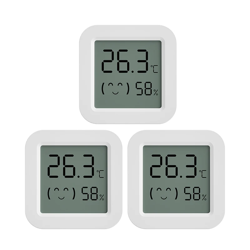 Digital Thermometer Bluetooth-compatible Smart Remote Control Temperature Humidity Sensor with LCD Screen Hygrometer 4/3/2 Pcs