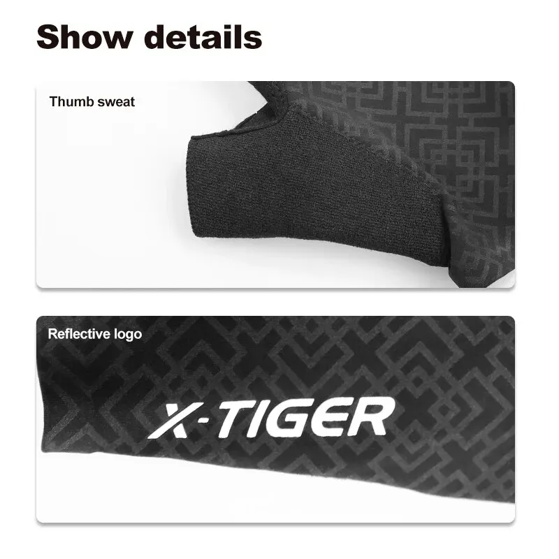 X-TIGER Cycling Gloves Half Finger Men Women Shock Breathable MTB Bike Gloves Run Fitness Sport Riding Motorcycle Bicycle Gloves