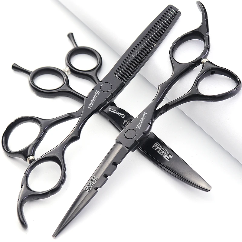 

Hair salon hair clippers, 6-inch flat scissors, thinning V-tooth teeth, hair loss 20-30%, thinning hair cutting set