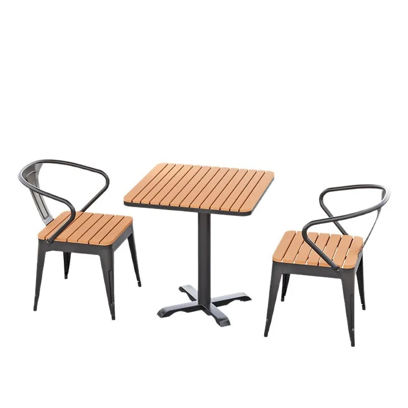 

Simple outdoor barbecue shop, outdoor table and chair combination bar, outdoor table, milk tea, coffee shop