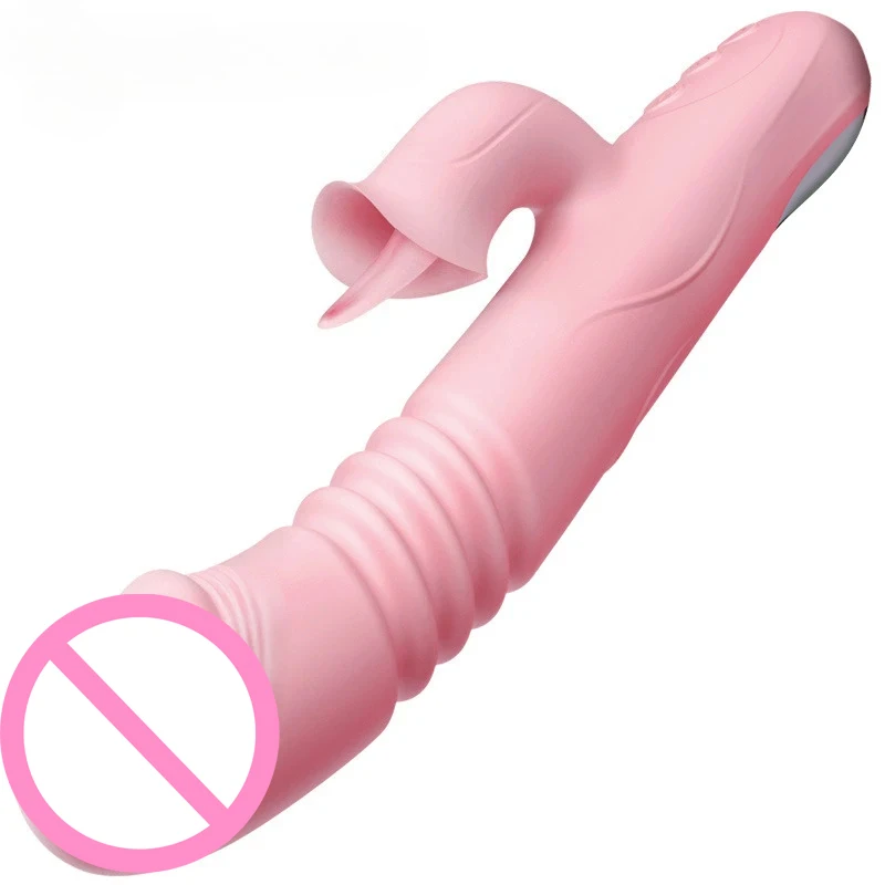 Sex Toy for Women Vaginal Dildo Vibrator Tongue Licking G Spot Clitoris Stimulation Heating Telescopic Vibrator Vagina Massager
