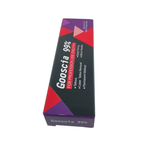 Imagen 2 del producto Crema de tatuaje de Gooscia para antes del maquillaje permanente, Microblading para cejas, labios, belleza corporal, eliminación de tatuajes, 10g, 99%