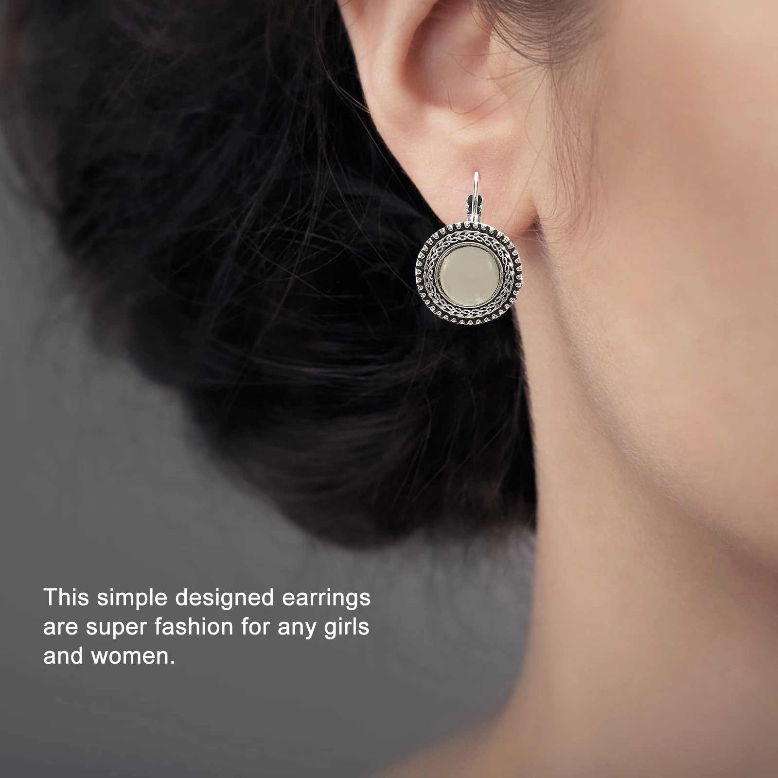 

Cat Eye Earrings Women Fashion Vintage Exaggerated Temperament Hoop Jewelry Lightweight Alloy Everyday Wear Gifts