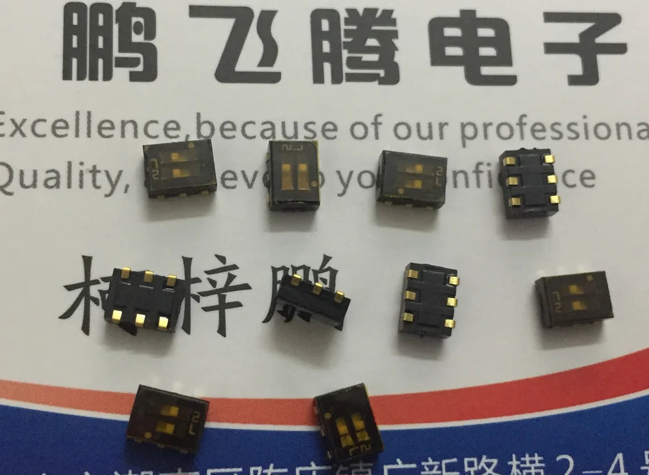 

1PCS Japan CAS-D20 series CAS-D20TA CAS-D20TA1 CAS-D20TB CAS-Micro dip Switch 2-bit patch 6-pin 2-gear tosses 1.75mm