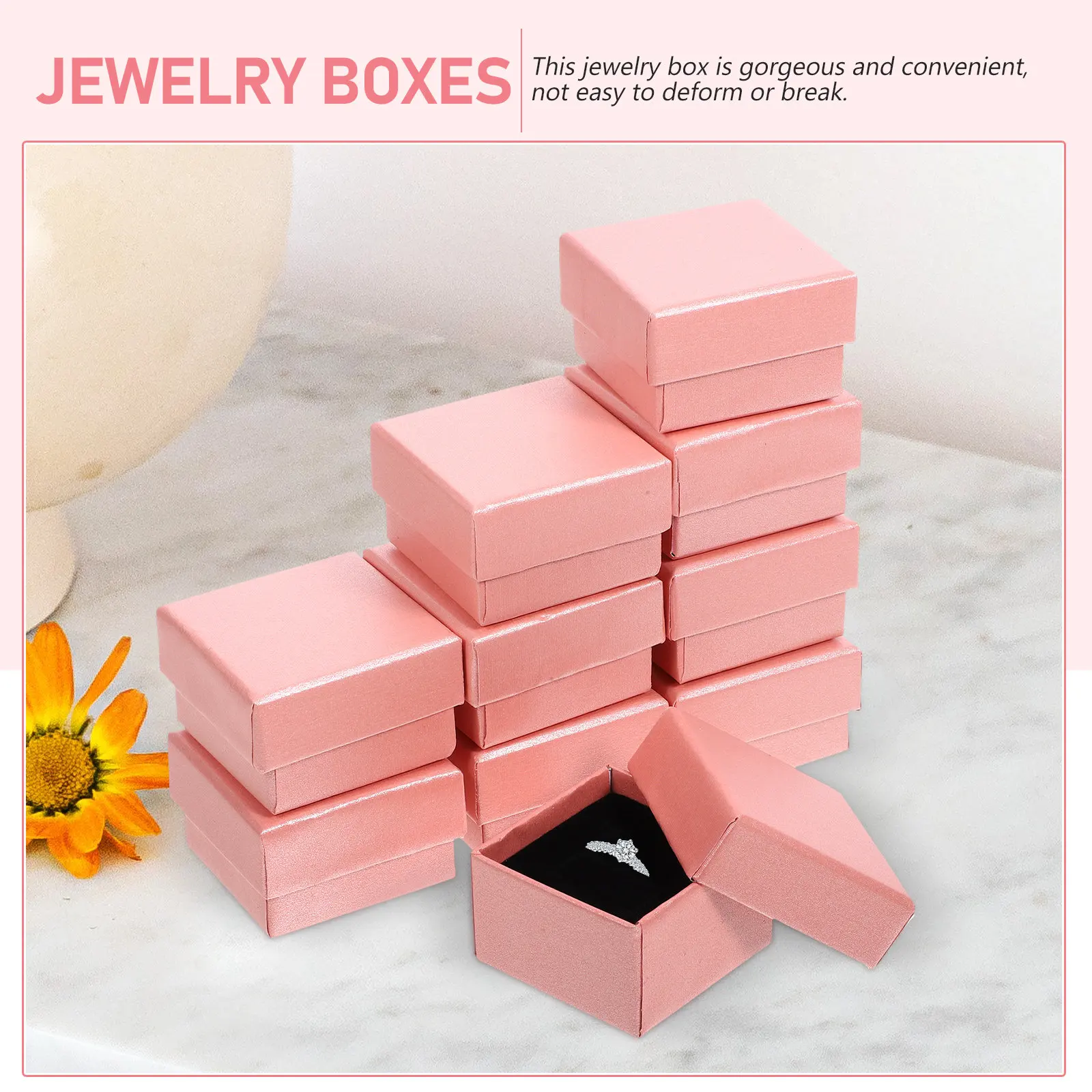 10Pcs Jewelry Boxes Bulk Necklace Gift Packaging Containers Reusable Earring Cases Small Jewelry Gift Boxes Necklace Box