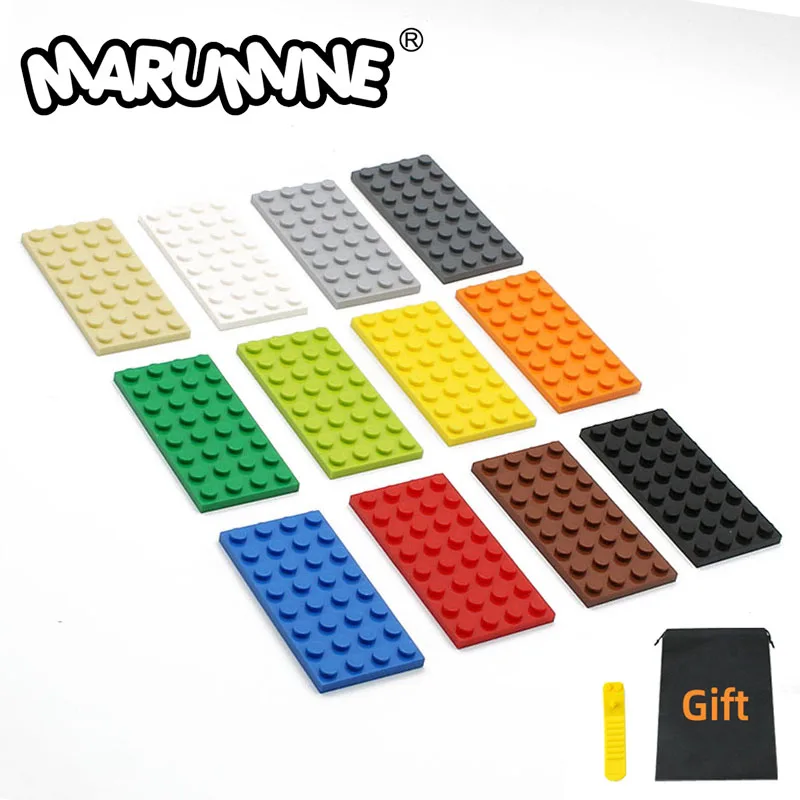 

MARUMINE 4x8 Dots Baseplate Particles Building Blocks Plate Parts 3035 Bricks Set Boys Girls Classic Educational Children Toys