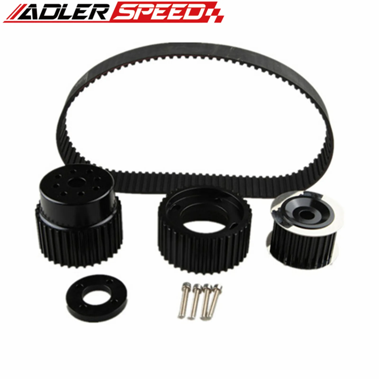 Gilmer Belt Drive Pulley Kit For Mazda RX-7 FD FC RX3 12A 13B 20B 15mm Billet Aluminum Black/Blue/Red/Titanium