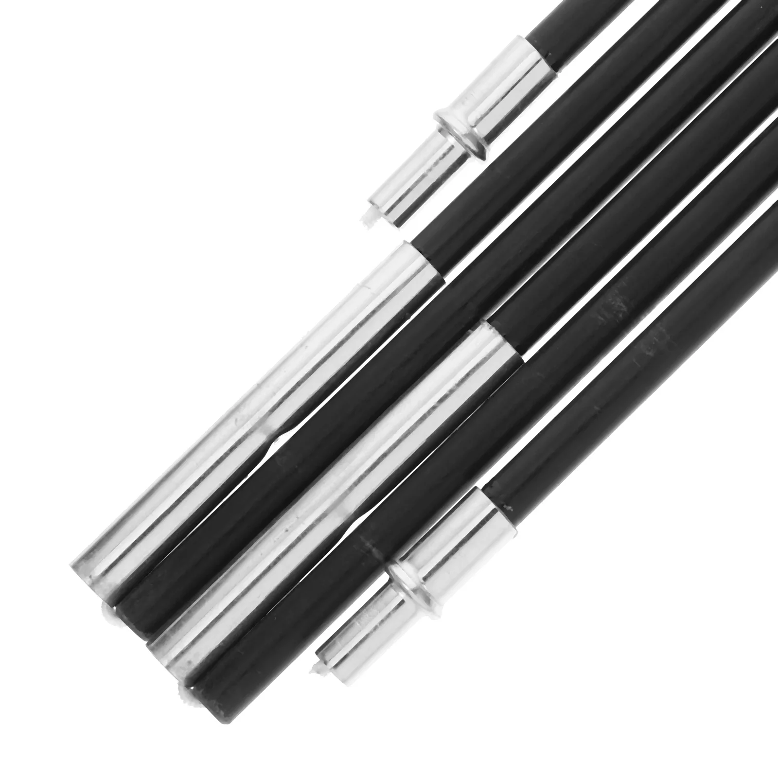 2 قطعة عمود خيمة من الألياف الزجاجية عدة 6 أقسام استبدال للتخييم التنزه الرحلات دعم بار استبدال عدة لعمود الخيمة