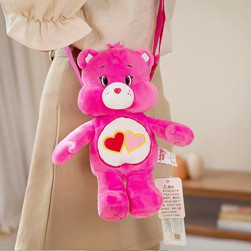 MINISO Cute Bear Plush Backpack Kawaii Fashion Plushie Doll Fur Bag Girl\'s Bag Children\'s Bag Shoulder Bag Knapsack Bags Gifts