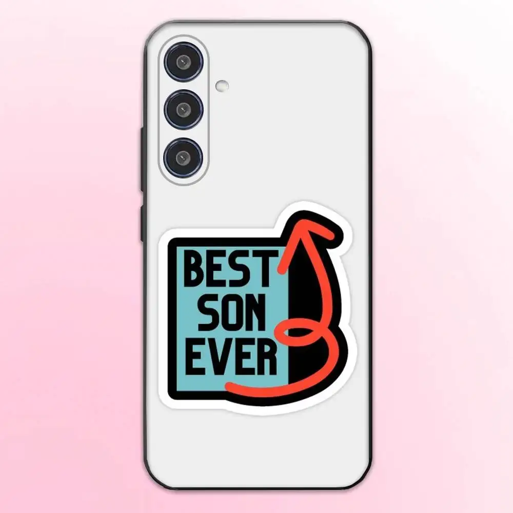 I Love My Family telefoonhoesje voor Samsung Galaxy A73,A72,A71,A70,A53,A52,A51,Anderen Soft Black Shell