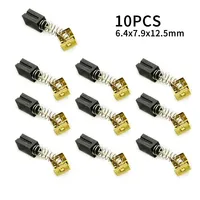 10pcs Carbon Brushes 6.4 X 7.9 X 12.5mm For Black Decker CD105 CD110 CD115 KG900 Angle Grinder Accessories
