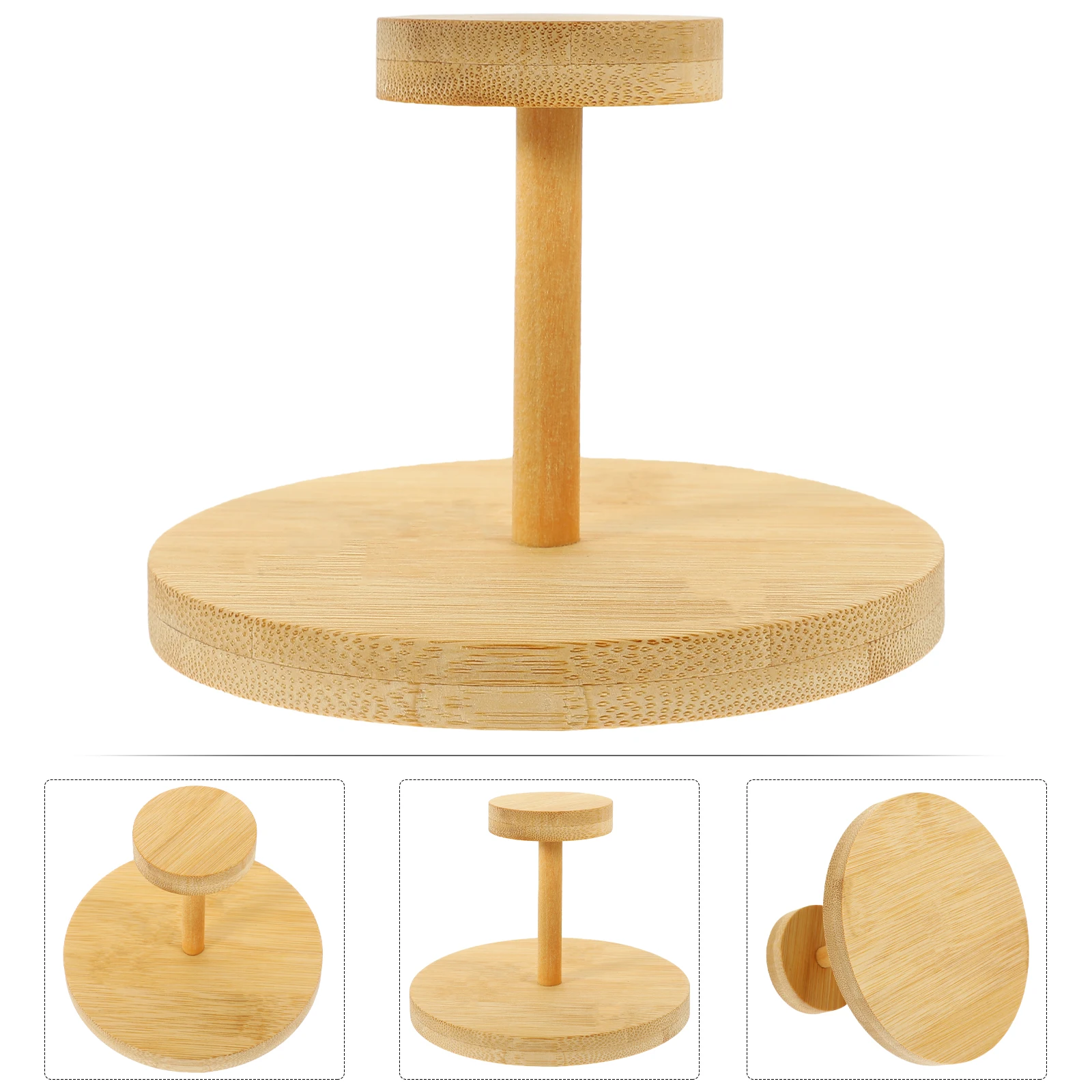 

Bamboo Paper Holder Sturdy Wear-Resistant Disposable Cup Organizer Smooth Edges Desktop Countertop Coffee Station Organizer