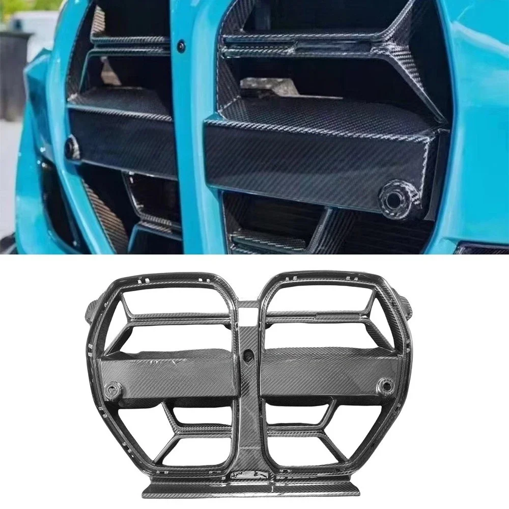 Applicable To BMW M3M4 Series Four-door G80 Modified CSL Medium Grid Grille Dry Carbon Fiber 2020-2025