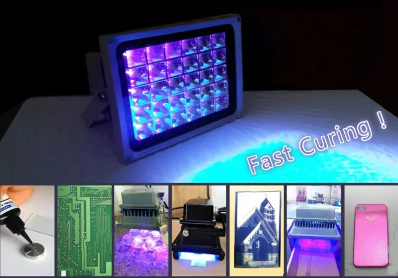 UV-curable Resin Lamp 3D Printing Dryer Portable UV Ink Led Light Popular Japan Resin Artwork Curing LED Lights 405nm 365nm