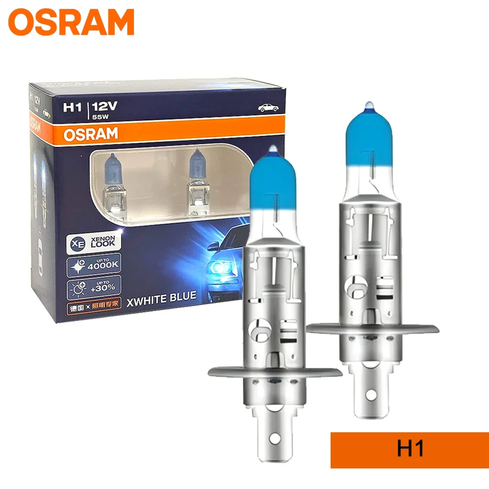 OSRAM H1 HALOGEN HEADLIGHT 62150XWB CAR LAMP Hi/Lo BEAM 4000K 12V 55W WARM WHITE LIGHT