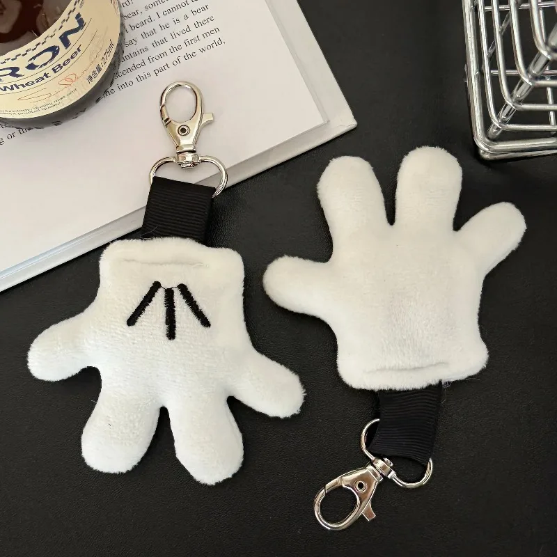 

New hot selling cute plush keychain 1/2 Pcs Creative And Wonderful Plush Glove Pendant Cute Keychain Bag Decoration Pendant