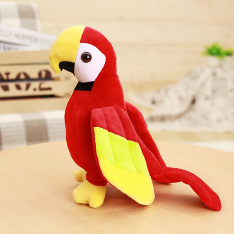 New Arrive 20cm Cute Rio Macaw Parrot Plush Toy Stuffed Doll Bird Boys Girl Birthday Gift Home Decor