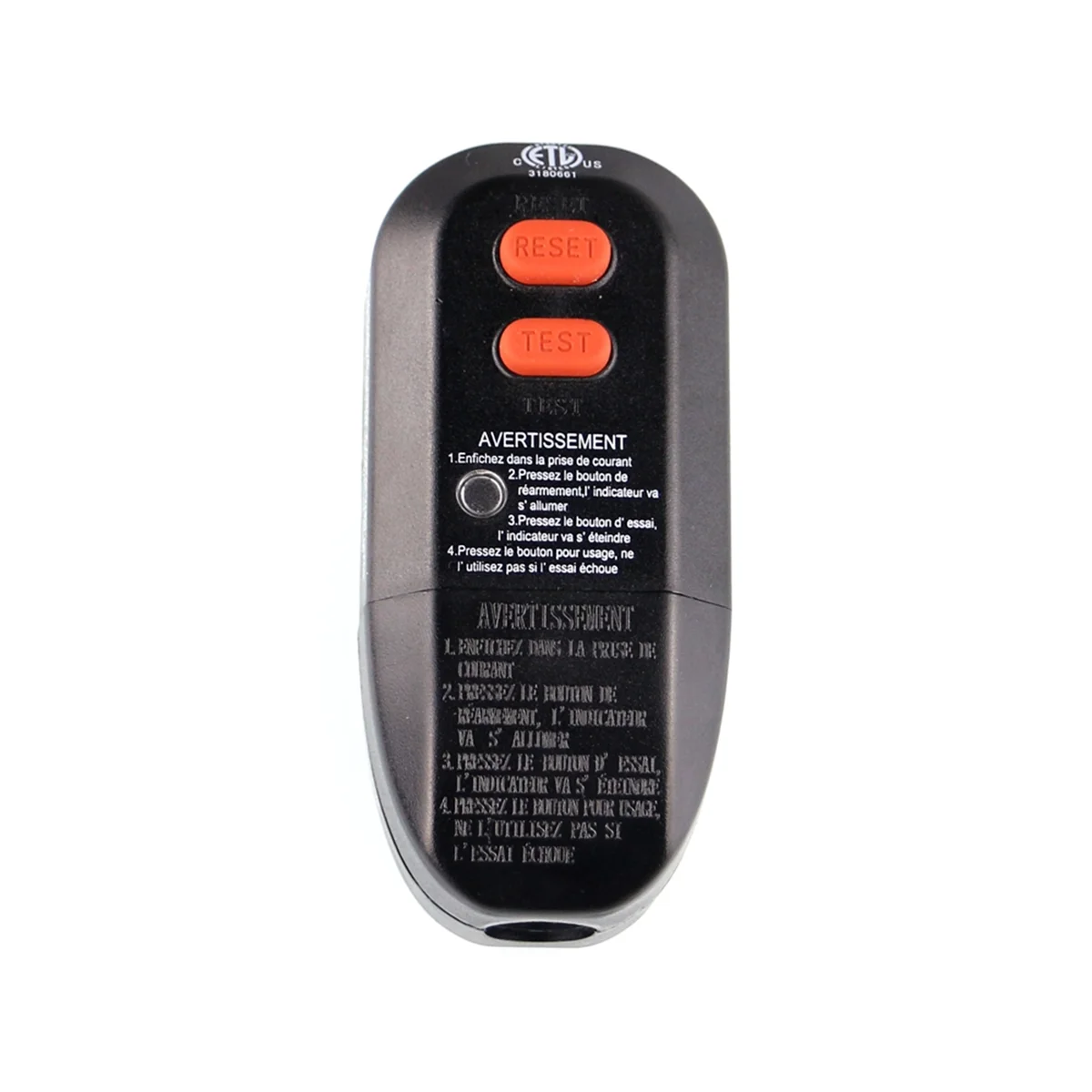 1 pz Sostituzione spina GFCI, spina di ricambio 2 poli 15Amp 2 fili Interruttore circuito guasto di terra Spina di sicurezza Spina americana ST