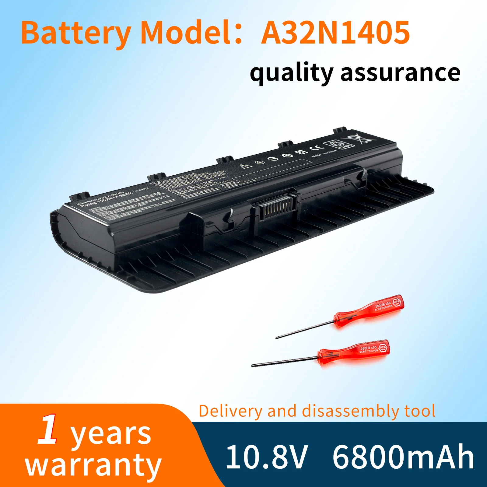 BVBH A32N1405 Laptop Battery for ASUS ROG N551 N751 N751JK G551 G771 G771JK GL551 GL551JK GL551JM G551J G551JK G551M G551JW