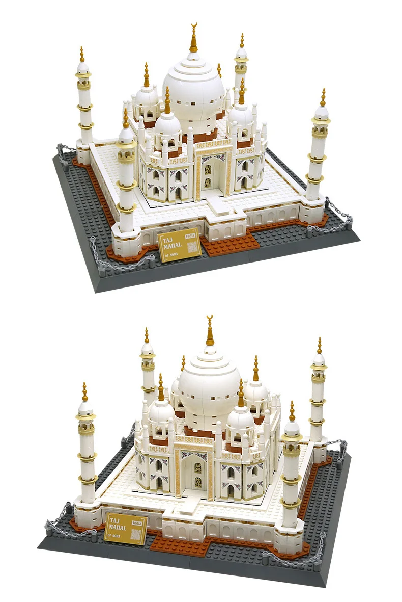 Weltberühmte historische Architektur Indien Taj Mahal in Agra Baustein-Sets Modell-Bausteine Spielzeug-Sammlung für Geschenke – Detail 5