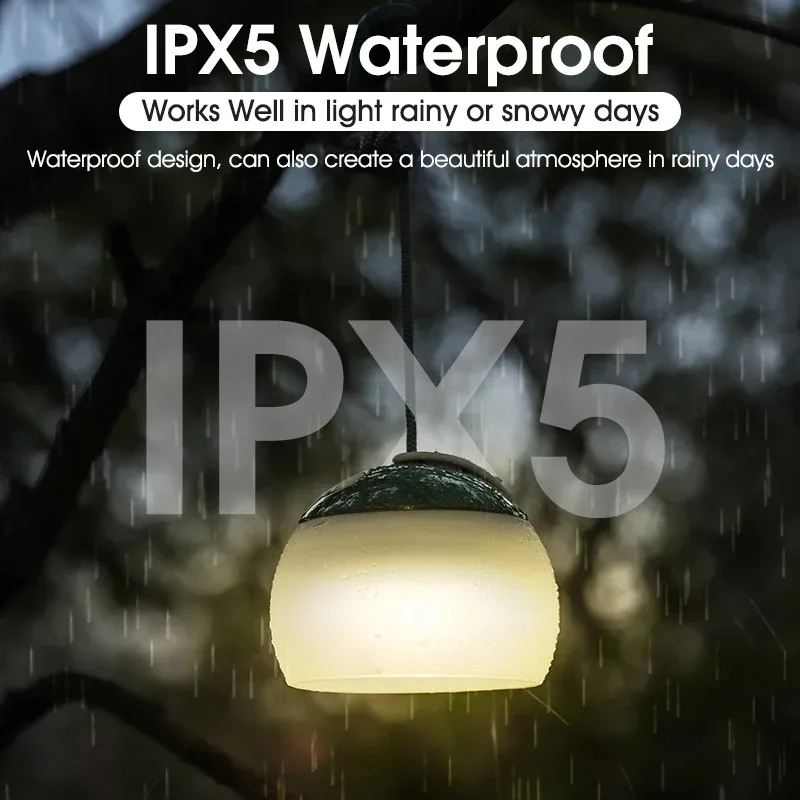 Camping Tent Hanging Light Portable Camping Lanterns USB Rechargeable Led Light Camp Lamp for Outdoor Emergency
