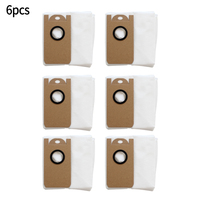 6pcs Reusable Dust Bag For Laresar L6 Pro Robot Vacuum Cleaner For Ultenic T10 Dirty Bag Replacement Spare Parts