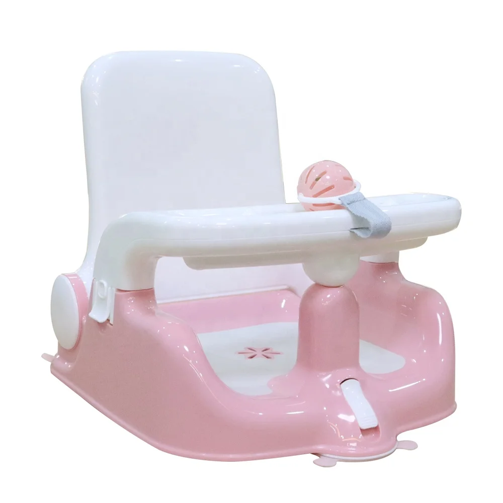 Factory wholesale OEM foldable newborn safety bathing bracket chair seat non-slip baby bathtub seat for 0-36 months baby