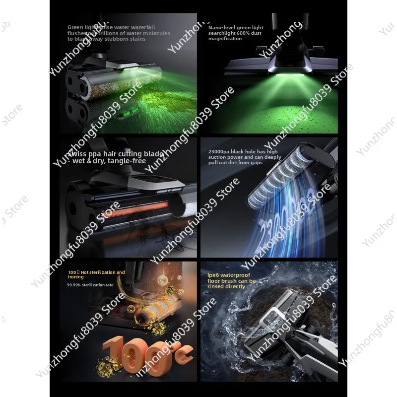 

Беспроводная моющая машина A30Pro для дома: всасывание и мытье, интегрированная функция, уборка в горизонтальном положении, самоочистка, умная швабра