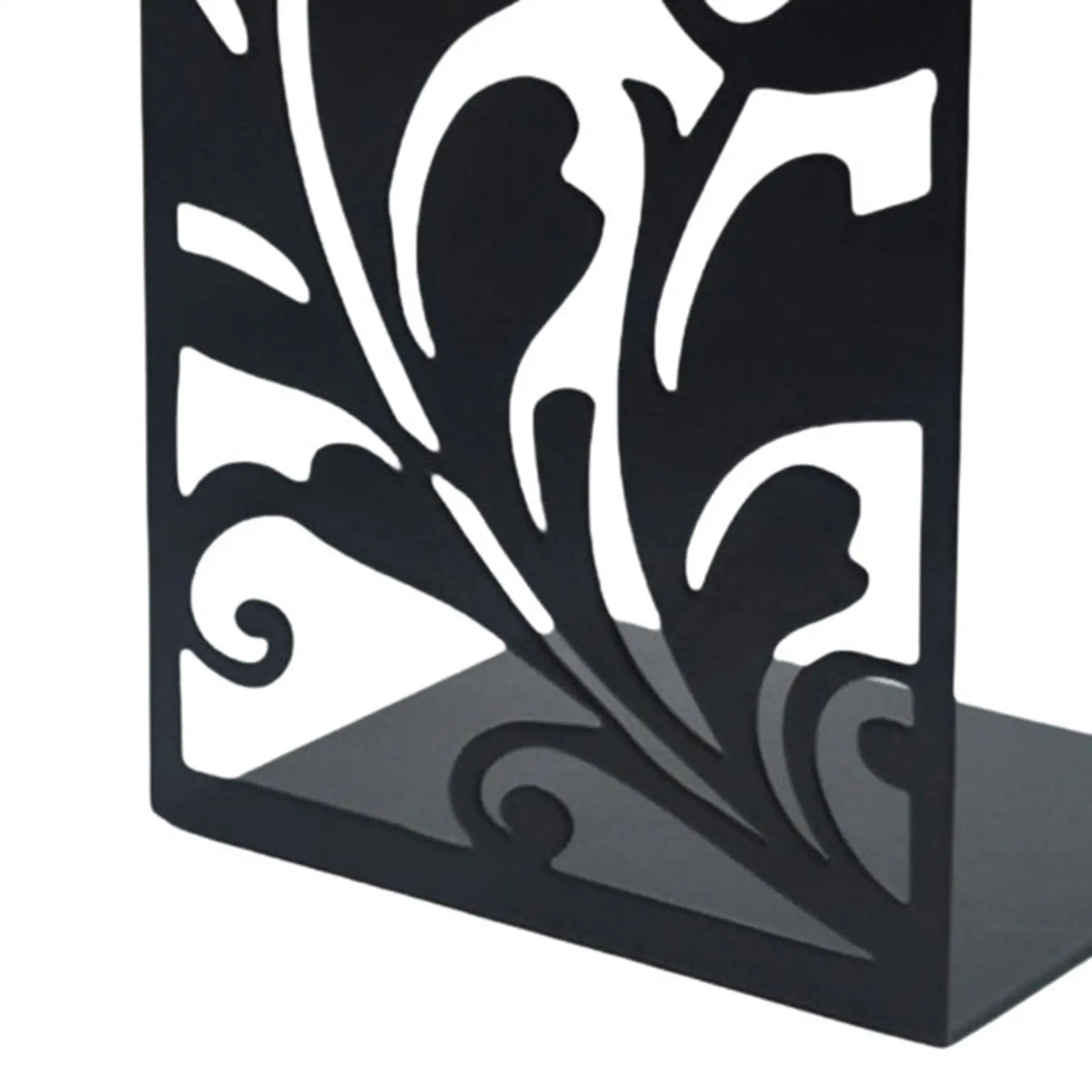 2x Bookshelf Stable Office Supplies Iron Bookend for Shelves Desk Study