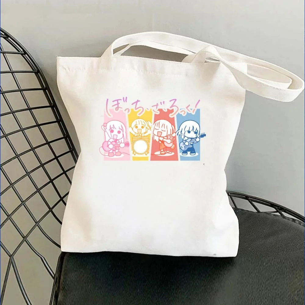 Bocchi the Rock Manga Ryo shopping bag shopper grocery jute bag canvas tote shopper bag sac cabas string sac toile