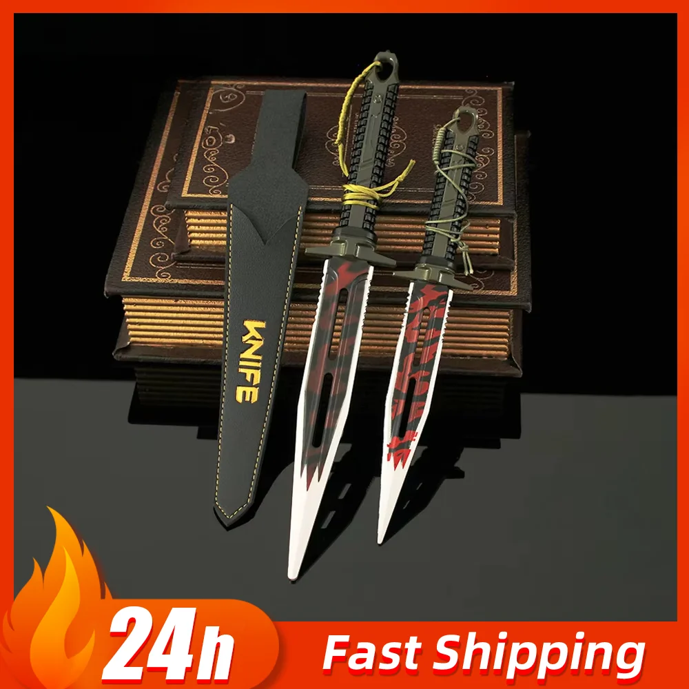 23 Cm-27 Cm Arena Breakout Overwinning Zakmes Spel Periferie Volledig Metalen Ambachtelijke Wapen Model Collectible bureau Ornament Jongen Zwaard Speelgoed