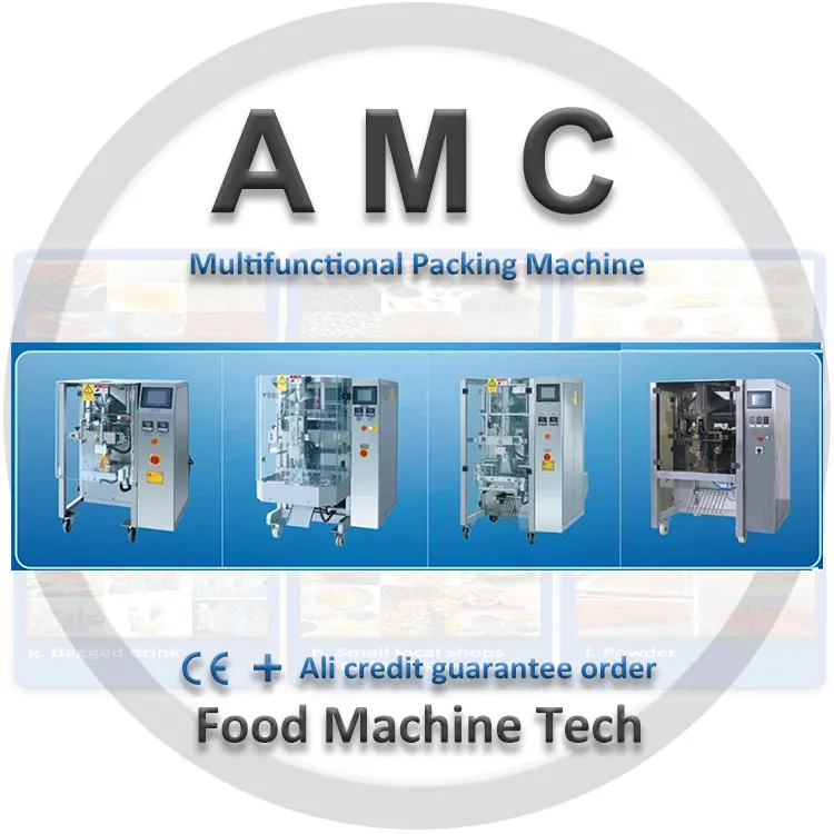 Pacote de máquina de amarrar alimentos portátil Americhi + máquina de embalagem de saco de pó vertical + máquina de embalagem de alimentos caixa de alumínio