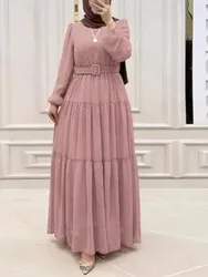 Długa szata skromne muzułmańskie kobiety Abaya szarfy sukienki Jalabiya Eid Ramadan Maroko dubaj saudyjsko Kaftan islam Vestidos arabskie abaje