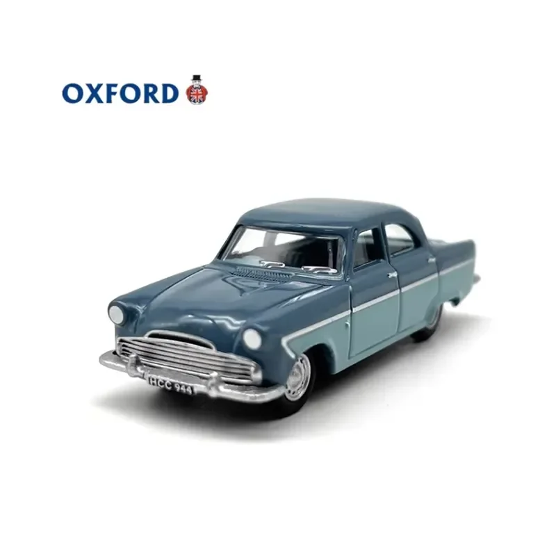 for OXFORD Diecast 1:76 MKII Pompadour Blue Alloy Retro Car Model Finished Product Simulation Toy Static Model Display