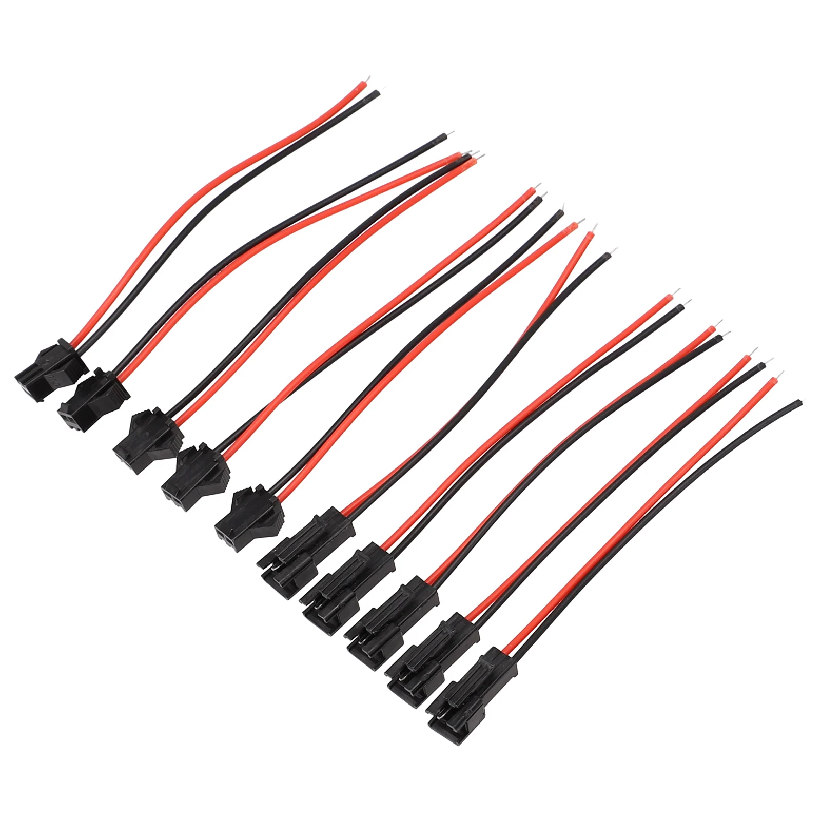 Male Female Connector 10PCS For LED Light Driver Terminal Connection Line Wire Cables 2-Pins 2P 2pin SM Adapter Cable