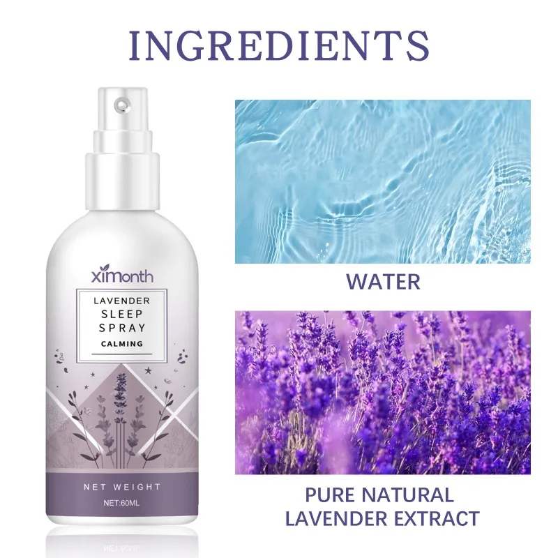 Aromaterapia lavanda sonno profondo cuscino Spray insonnia estratto di semi olio essenziale alleviare lo Stress ansia aiuta a dormire Spray fresco