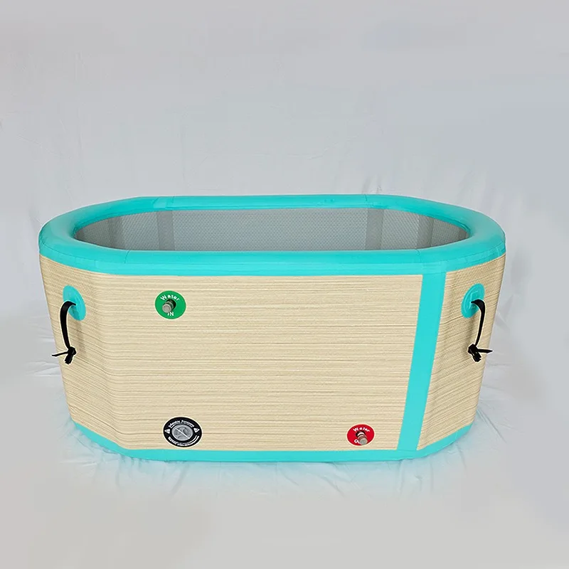 Direct Selling Eco-friendly PVC Portable Ice Bath Tub Luxury Cold Plunge Barrel Recovery Tub Inflatable