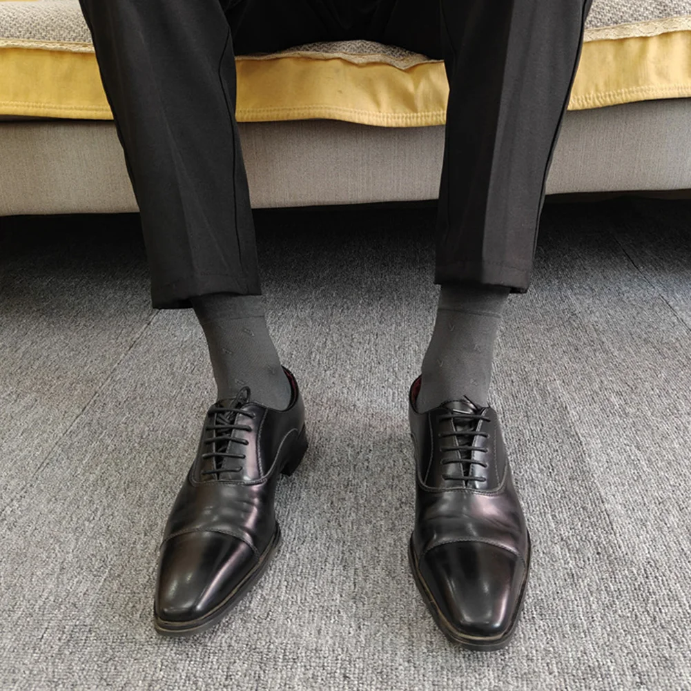 Ultrathin Sheer Tube Socks for Men Breathable Elastic Dress Socks Ideal for Business Formal Attire and Daily Workwear