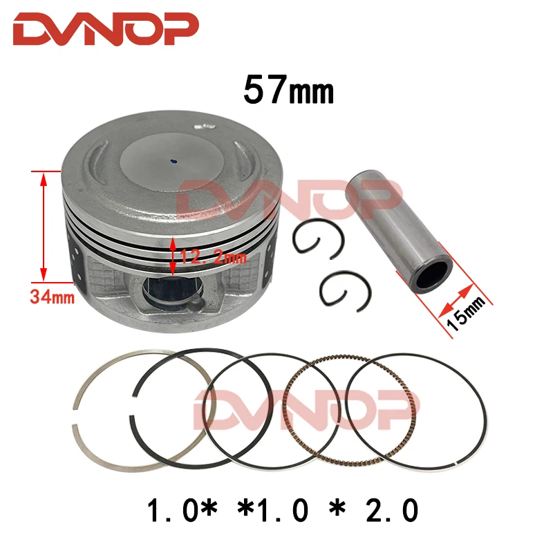 57mm Big Bore Motorcycle Piston Ring Gasket Kit For Yamaha YBR125 YBR150 XTZ 125 XTZ125 TTR125 Engine Accessories
