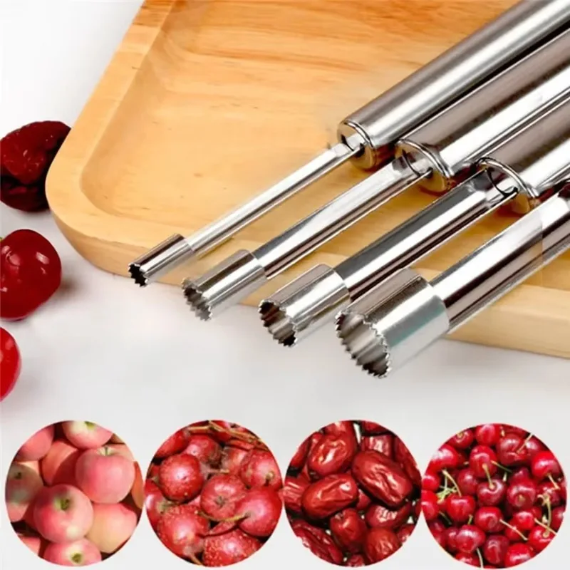 Stainless Steel Fruit Corer Red Dates Apple Pear Corer Fruit Seed Core Remover Slicer Knife Kitchen Fruit Vegetable Gadgets