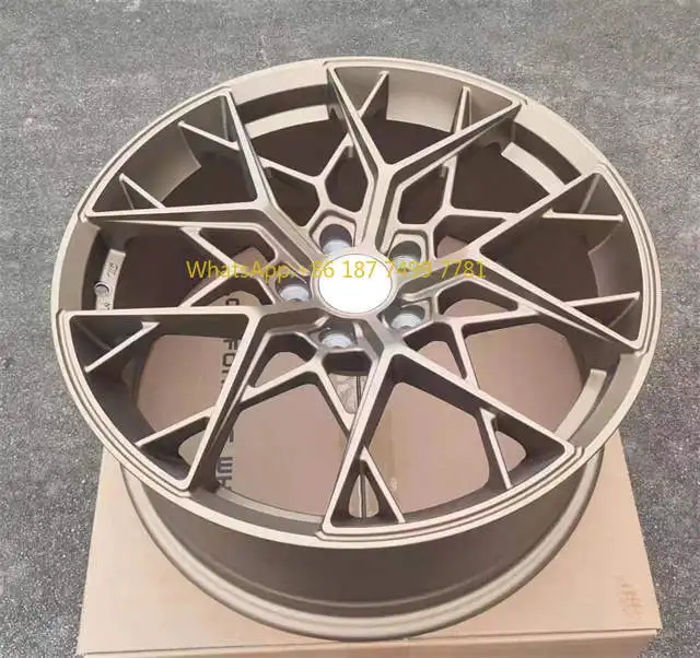 

High Performance Alloy Wheels 5*112 Bronze Color 17 18 19 20 21 22 Inch Customized Forged Wheels Rims Fit for.. .7X