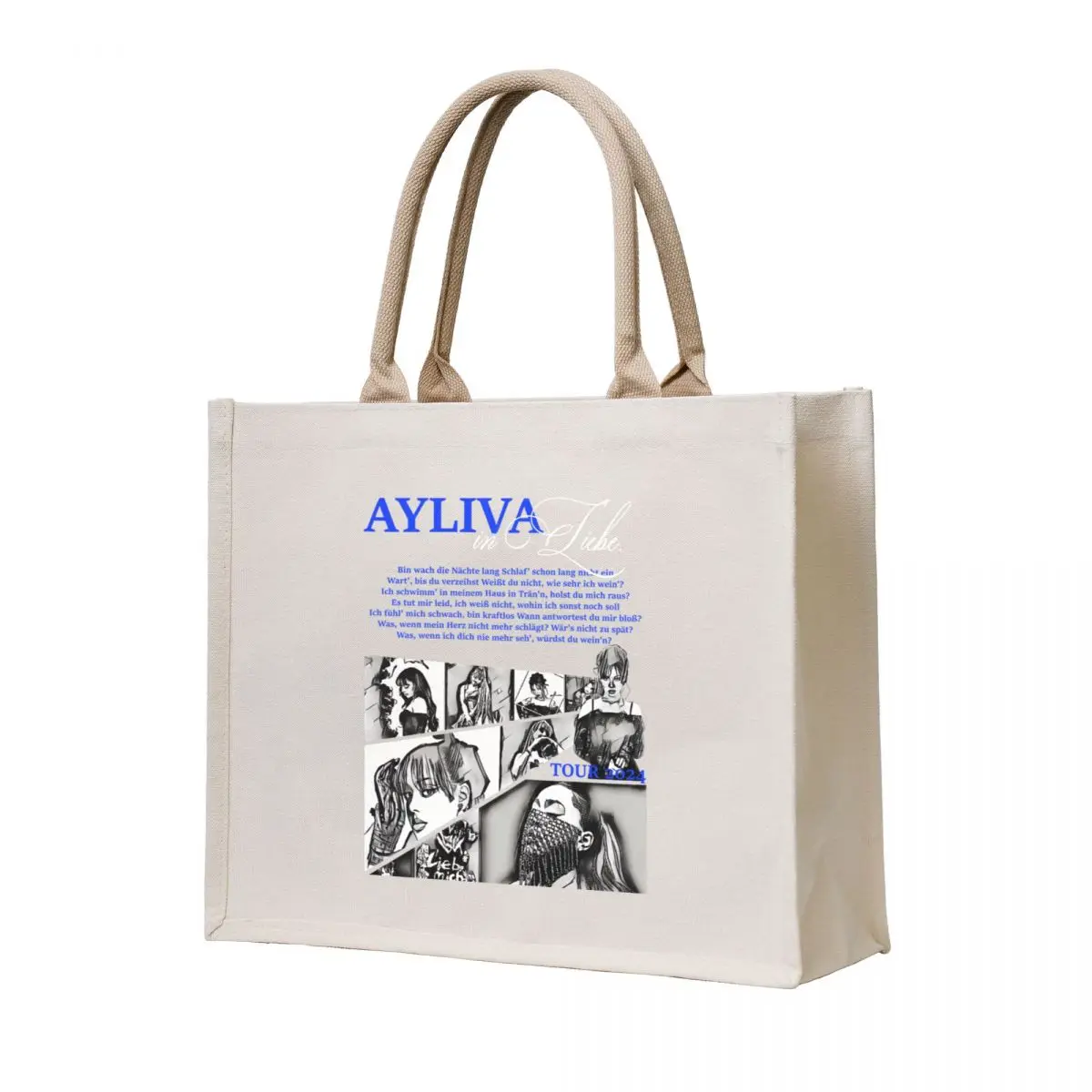 

Ayliva in liebe tour 2024 Tote Bag Canvas bag for women tote bag university shopping trolley