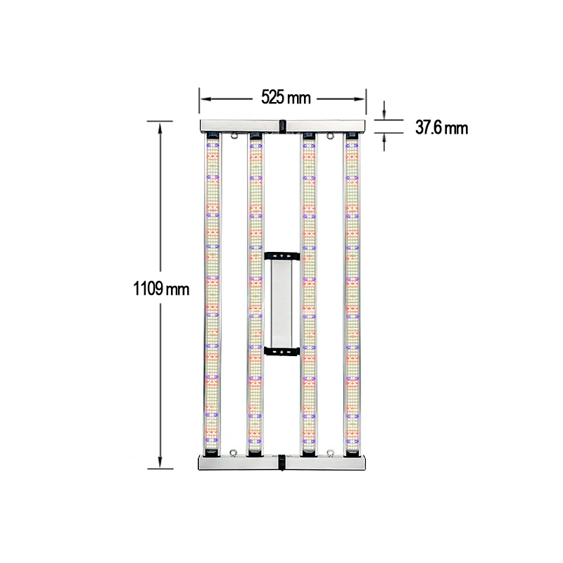 ضوء نباتي LED جديد، ضوء تكميلي للنباتات الداخلية 300 وات/400، ضوء النمو 2 × 4 قدم #5