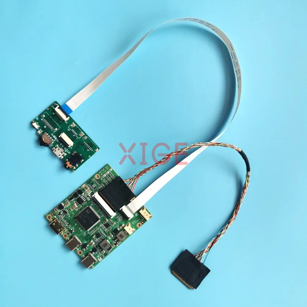 

Для LTN133AT17-305/701/L01 дисплей для ноутбука DIY Kit LVDS 40-контактный контроллер микро-USB экрана плата драйвера Mini-HDMI TYPE-C 1366*768