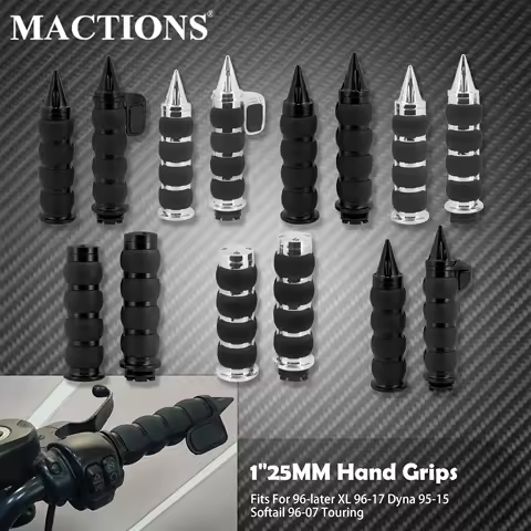 1" Motorcycle Hand Grips 25mm Handlebar Handle Bar For Harley Touring FLHR Softail Fat Boy Sportster XL 883 1200 Dyna For Honda