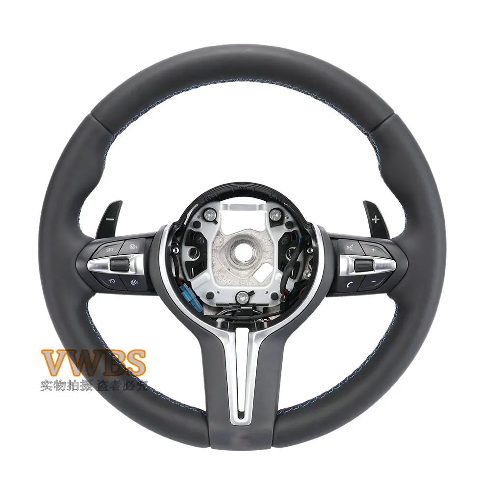 M Leather Steering Wheel Fit for F30 F32 F10 F20 F07 F01 E46 E60 E90 M3 M4 M5 M7 M Steering Wheel