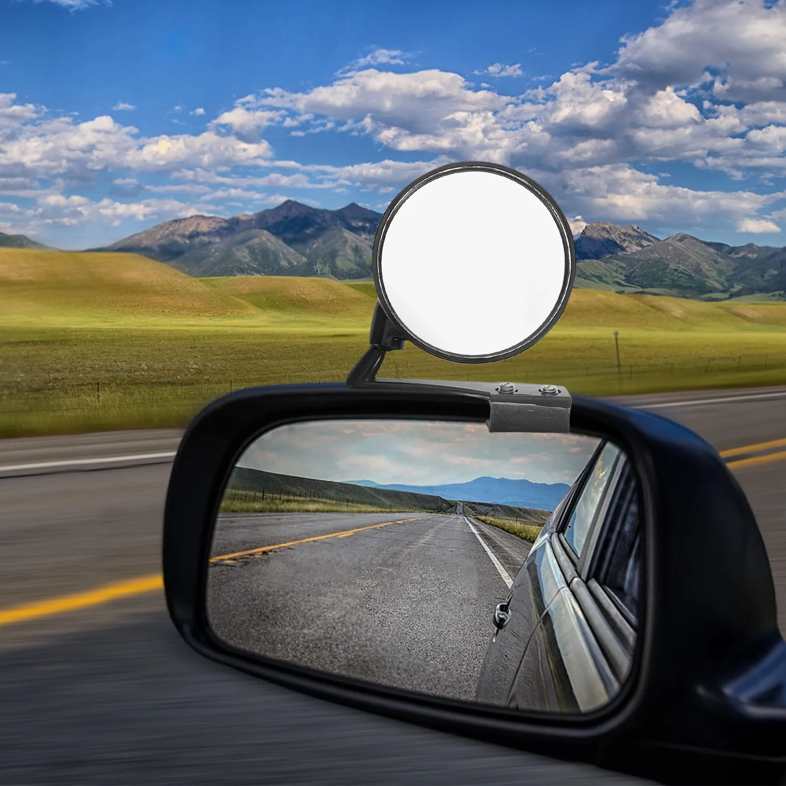 2Pcs Universal Front Wheel Auxiliary Mirror Wide Angle Blind Spot Rear View Mirror for Cars Trucks Training Use
