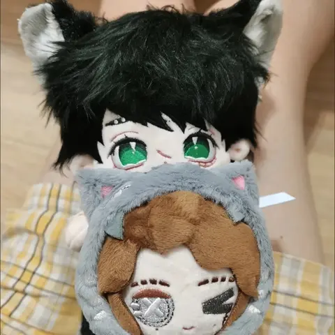 20cm Game Identity V Patient Kawaii Cosplay Cotton Doll Body With Ears Tail Emil Anime Idol Soft Plushies Toy Figures Fans Gift
