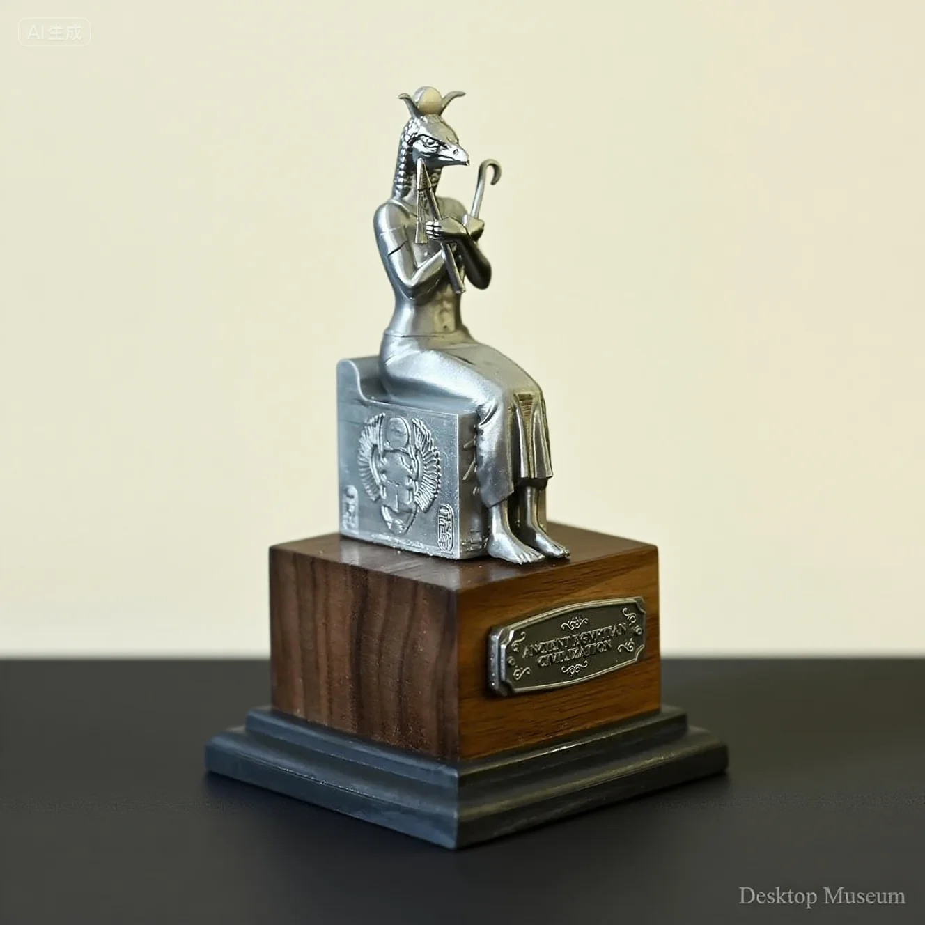 Decoración de escritorio adorno de resina 95MM estatua egipcia LTCP-416